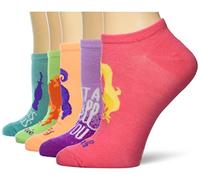 Disney Hocus Pocus 5 Pack No Show Socks Chaussettes décontractées, Vert Clair, 8-10 Femme