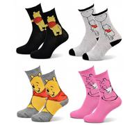 Disney - Chaussettes Femme Licence Winnie l’ourson Pack - 4 Paires 3220A- 36/41