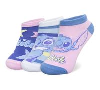 Disney Lot de 3 paires de chaussettes pour fille Lilo et Stitch coton fille 7117, Multicolore 1, 27-30