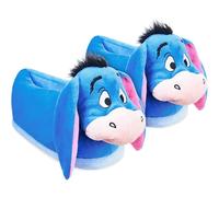 Disney Chaussons Femme Chaussons Peluche Adulte Rigolo Idée Cadeau Stitch Bourriquet Baby Yoda (Bleu Eeyore, 36-37)