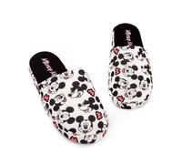 Disney Chaussons Mickey Mouse pour Femmes All Over Print Ladies Shoes,38/39 EU,Blanc,taille 6