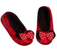 Disney Chaussons Minnie Mouse pour femmes, filles, adolescentes, Rouge, 38 EU