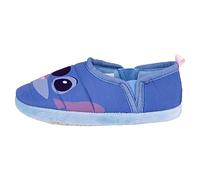 Disney Chaussons Stitch - Couleur Bleue - Taille 36-37 - Élastique Réglable - Chaussons pour Enfants Style Ballerines en Polyester - Produit Original Conçu en Espagne