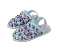 Disney Chaussons Stitch pour filles sous licence officielle avec doublure en fausse fourrure douce semelle antidérapante sangle élastique Lilo & Stitch Pointure 36 à 34, violet, 25 EU