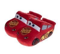 Disney Chaussons Toy Story pour garçon - Buzz et Woody - Pantoufles pelucheuses (tout-petit/enfant), Peluche voiture 3D rouge, 7-8 Toddler