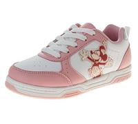 Disney Chaussures Minnie Mouse légères et décontractées pour fille - Taille 12-13 tout-petits / 1-4 grands enfants, Rose/blanc, 3 Big Kid