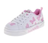Disney Chaussures Minnie Mouse légères et décontractées pour fille - Taille 12-13 tout-petits / 1-4 grands enfants, Minnie White Pink, 3 Big Kid