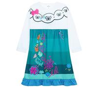 Disney Chemise de Nuit Fille Princesse Ariel, Cendrillon, Belle, Jasmine, Raiponce, Reine des Neiges Encanto Officiel Vêtements de Nuit Enfant et Ado Fille 2-14 Ans (Blanc/Bleu Encanto, 4-5 Ans)