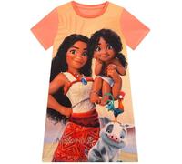 Disney Chemise De Nuit Fille | Pyjama Fille Moana 2 | Chemises De Nuit Fille Manche Courte | Orange 4-5 Ans