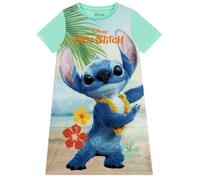 Disney Chemise De Nuit Fille Stitch, Chemises De Nuit Fille Manche Courte, Pyjama Lilo Et Stitch, Vert 9-10 Ans