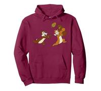 Disney Chip 'N Dale Acorn Chase Sweat à Capuche, Unisexe pour adultes, Marron, S