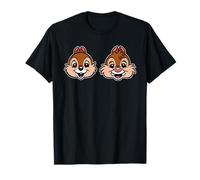 Disney Chip 'n Dale Chipmunks Big Face Retro Trip Matching T-Shirt