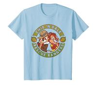 Disney Chip 'N Dale Rescue Rangers Logo T-Shirt, Enfant, Bleu Céleste, 10 ans