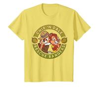Disney Chip 'N Dale Rescue Rangers Logo T-Shirt, Enfant, Citron, 4 ans