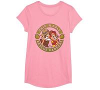 Disney Chip 'N Dale Rescue Rangers Logo T-Shirt, Fille, Rose, S