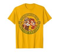 Disney Chip 'N Dale Rescue Rangers Logo T-Shirt, Homme, Doré vif, M