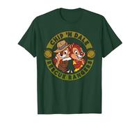 Disney Chip 'N Dale Rescue Rangers Logo T-Shirt, Homme, Vert Forêt, XL