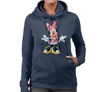 Disney Christmas Minnie Mouse Festive Pose Women's Hooded Sweatshirt