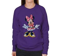 Disney Christmas Minnie Mouse Festive Pose Women's Sweatshirt