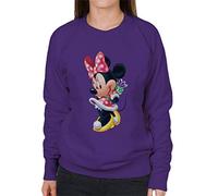 Disney Christmas Minnie Mouse Hiding Present Women's Sweatshirt