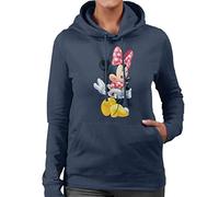 Disney Christmas Minnie Mouse Showing Off Her Shoes Women's Hooded Sweatshirt