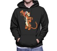 Disney Christmas Tigger Holding Festive Lights Men's Hooded Sweatshirt