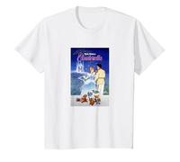 Disney Cinderella Classic Vintage Movie Poster T-Shirt, Enfant, Blanc, 2 ans