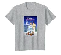 Disney Cinderella Classic Vintage Movie Poster T-Shirt, Enfant, Gris Chiné, 2 ans