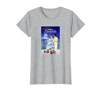 Disney Cinderella Classic Vintage Movie Poster T-Shirt, Femme, Gris Chiné, XXL
