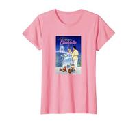 Disney Cinderella Classic Vintage Movie Poster T-Shirt, Femme, Rose, 3XL