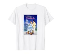 Disney Cinderella Classic Vintage Movie Poster T-Shirt, Homme, Blanc, 5XL
