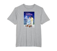 Disney Cinderella Classic Vintage Movie Poster T-Shirt, Homme Grandes tailles, Gris Chiné, 4X Tall
