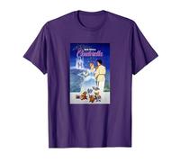 Disney Cinderella Classic Vintage Movie Poster T-Shirt, Homme, Violet, XXL