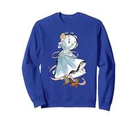 Disney Cinderella Clock Strikes Twelve With Jaq And Gus Sweatshirt, Unisexe pour adultes, Bleu Royal, S