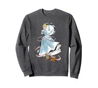 Disney Cinderella Clock Strikes Twelve With Jaq And Gus Sweatshirt, Unisexe pour adultes, Chiné Foncé, S