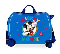 Disney Circle Mickey Valise Enfant Bleu 50x38x20 cms Rigide ABS Serrure à combinaison 34L 2,1Kgs 4 roues Bagage à main