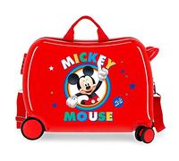 Disney Circle Mickey Valise Enfant Rouge 50x38x20 cms Rigide ABS Serrure à combinaison 34L 2,1Kgs 4 roues Bagage à main