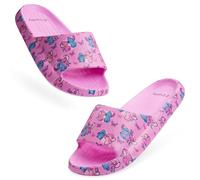 Disney Claquettes Enfant Stitch, Sandales Filles Été, Sandales de Piscine Plage pour Enfant 30-35 (Rose fuchsia, 32-33 EU)