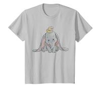 Disney Classic Dumbo Baby Elephant T-Shirt, Enfant, Argent, 2 ans