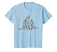 Disney Classic Dumbo Baby Elephant T-Shirt, Enfant, Bleu Céleste, 12 ans