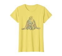 Disney Classic Dumbo Baby Elephant T-Shirt, Femme, Citron, S
