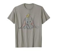Disney Classic Dumbo Baby Elephant T-Shirt, Homme, Ardoise, M