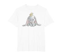 Disney Classic Dumbo Baby Elephant T-Shirt, Homme Grandes tailles, Blanc, 3X Tall