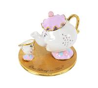 Disney Classic La Belle et la Bête Boîte à bijoux Mme Samovar et Zip