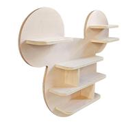 Disney Classic Mickey Mouse Petite étagère Murale pour Enfants | Étagères flottantes en Bois pour Chambre à Coucher et Salle de Jeux - Noir