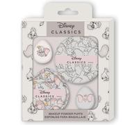 Disney Classics Éponge de maquillage avec pompons pour poudre | Set de Blenders et éponges pour fond de teint, blush et poudre lâche