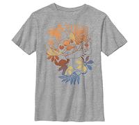 Disney Classics Lilo & Stitch - Aloha Stitch Boys Crew Neck T-Shirt Heather Grey 140