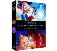 DISNEY CLASSIQUES - Coffret 4 DVD Pinocchio / La belle au bois dormant