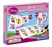 DISNEY Clementoni Kit 3 in 1 Memo, Domino & Loto MINNIE jeu éducatif 3 en 1