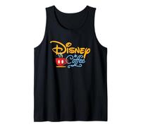 Disney & Coffee Mickey Mouse Coffee Cup Script Logo Débardeur